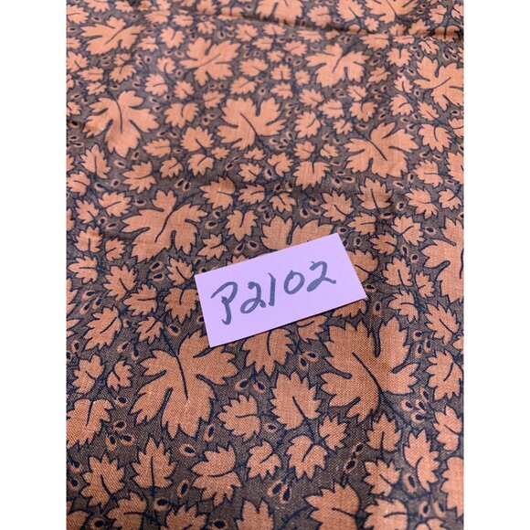Ludie Rothman Marcus Bros Textiles Leaf Pattern Fabric 1/2 Yard 36" Wide Cotton - Picture 5 of 5